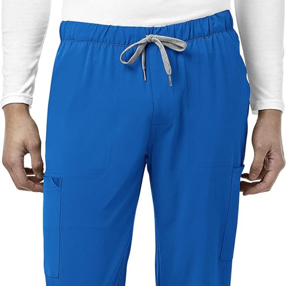 NWT 3X Wonderwink Renew Men's Jogger Scrub Pant Royal Blue